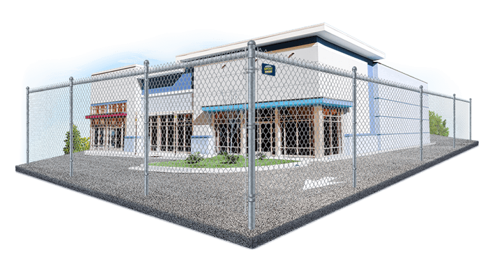 Commercial fencing project completed by New England Automatic Gate in the Merrimack Valley, Massachusetts