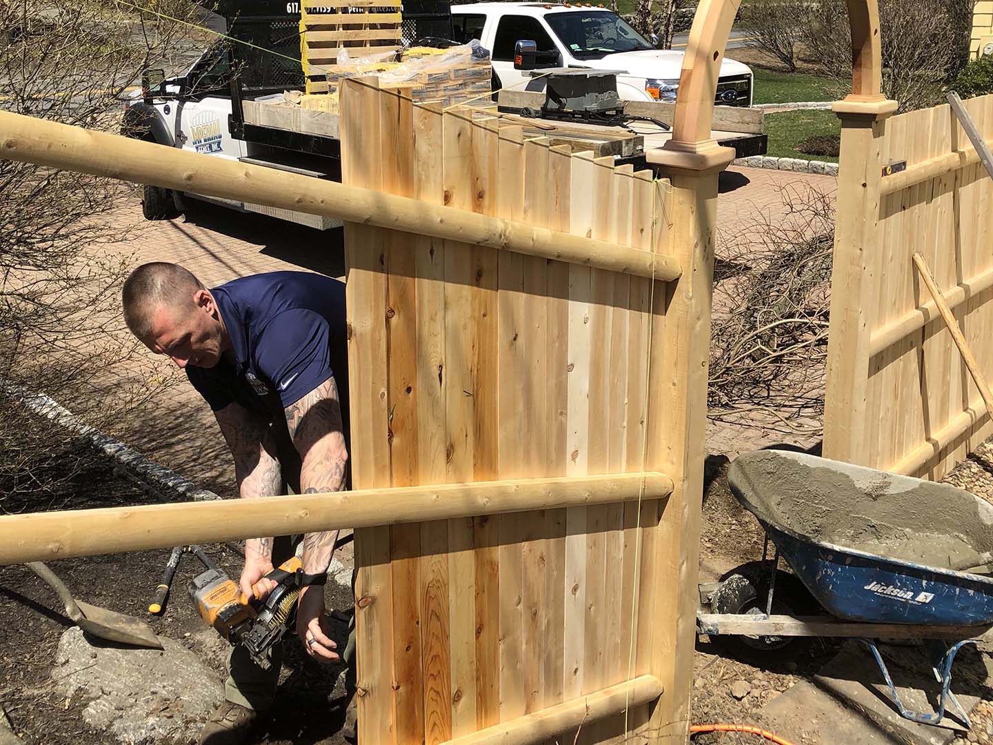 Fence installation project completed by New England Automatic Gate in the Merrimack Valley, Massachusetts