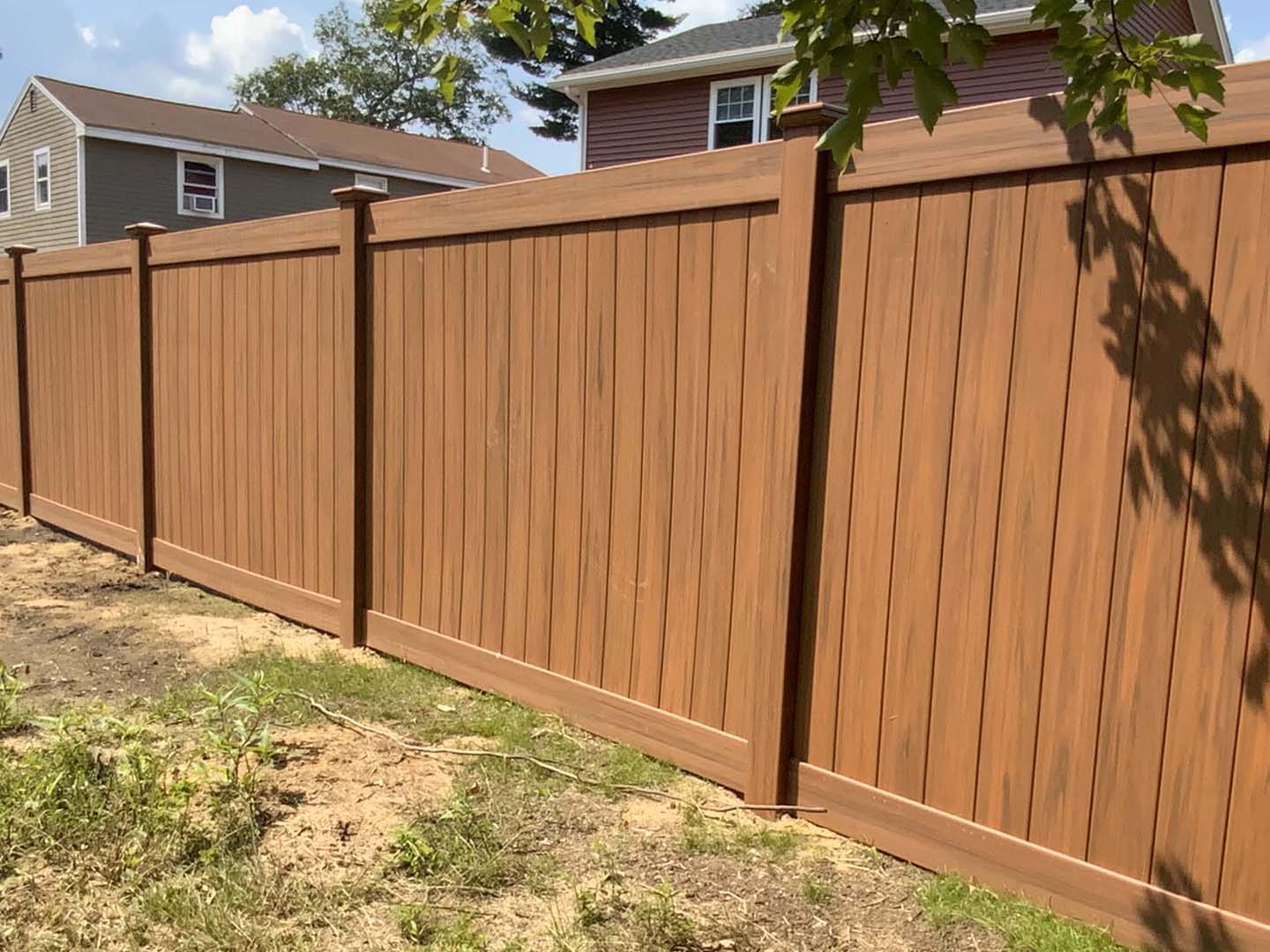 Vinyl fence project completed by New England Automatic Gate in the Merrimack Valley, Massachusetts