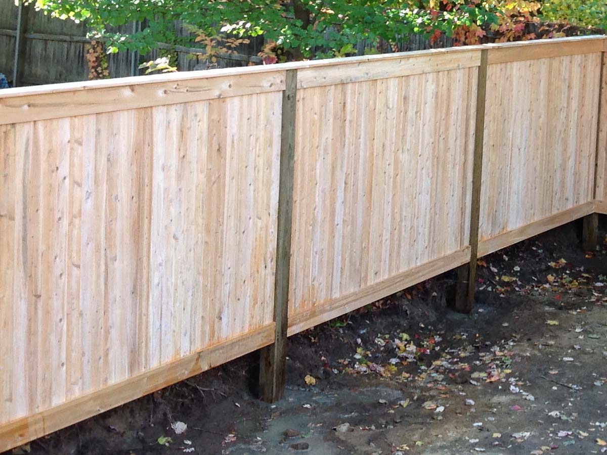 Wood fence project completed by New England Automatic Gate in the Merrimack Valley, Massachusetts