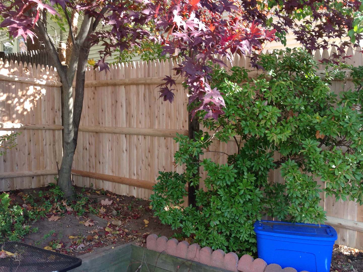 Wood fence installation in the Merrimack Valley, Massachusetts