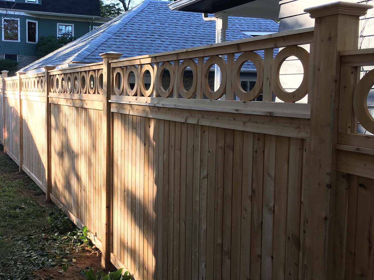 Wood fence project completed by New England Automatic Gate in the Merrimack Valley, Massachusetts